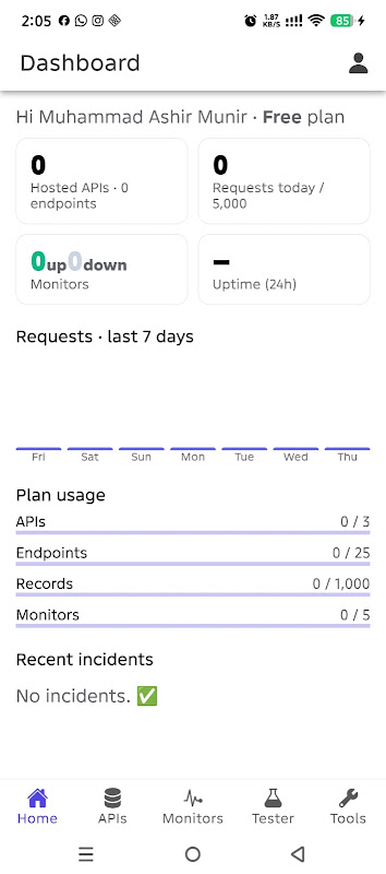 API24x7 - Test and monitor API screenshot 1