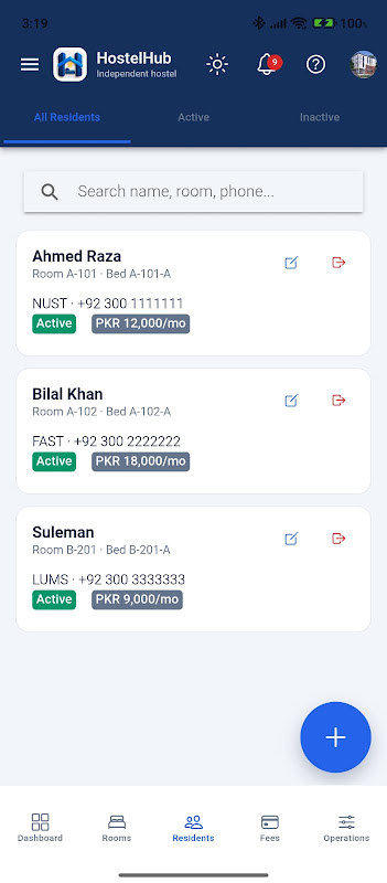 HostelHub screenshot 2