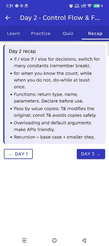 Learn C++ in 5 days screenshot 4