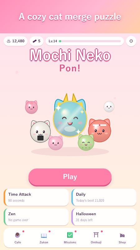 Mochi Neko Pon: Cat Merge screenshot 1