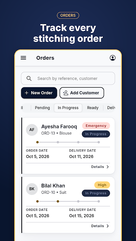 Tailor Shop Management screenshot 2