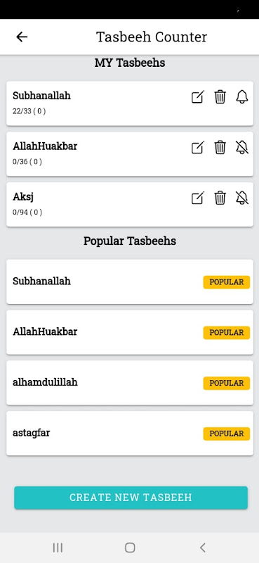 Tasbeehat screenshot 2